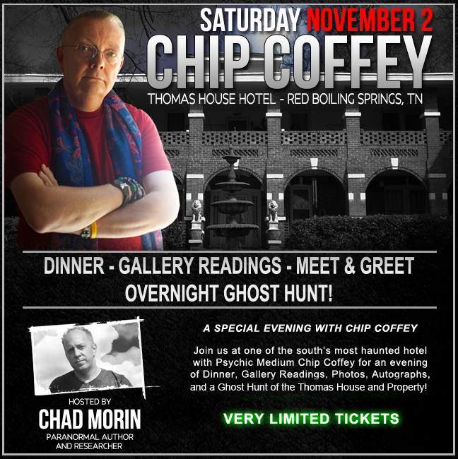 Officially Announced: Chip Coffey headlines Ghost Hunt Weekends Event in Tennessee